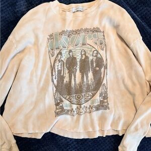 Daydreamer Cream Graphic Crop Top